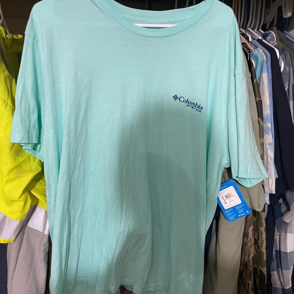 Columbia Aqua Blue Tee